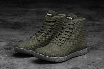 Grey Nobull High-Top Army Grey Men's Trainers | CA Z1408U